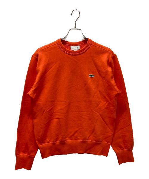 LACOSTE（ラコステ）LACOSTE (ラコステ) プレミアムコットンクルーネックスウェット オレンジ サイズ:Sの古着・服飾アイテム