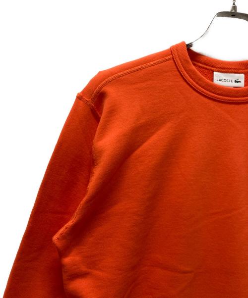 LACOSTE（ラコステ）LACOSTE (ラコステ) プレミアムコットンクルーネックスウェット オレンジ サイズ:Sの古着・服飾アイテム