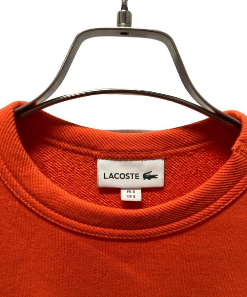 LACOSTE（ラコステ）LACOSTE (ラコステ) プレミアムコットンクルーネックスウェット オレンジ サイズ:Sの古着・服飾アイテム