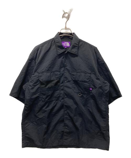 THE NORTHFACE PURPLELABEL（ザ・ノースフェイス パープルレーベル）THE NORTHFACE PURPLELABEL (ザ・ノースフェイス パープルレーベル) FIELD H/S SHIRT/フィルド ハーフスリーブ シャツ ブラック サイズ:Mの古着・服飾アイテム