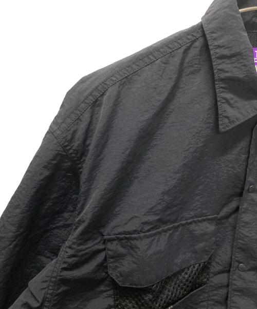 THE NORTHFACE PURPLELABEL（ザ・ノースフェイス パープルレーベル）THE NORTHFACE PURPLELABEL (ザ・ノースフェイス パープルレーベル) FIELD H/S SHIRT/フィルド ハーフスリーブ シャツ ブラック サイズ:Mの古着・服飾アイテム