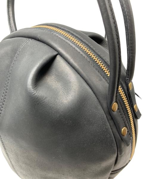 CLEDRAN（クレドラン）CLEDRAN (クレドラン) MELO BALL TOTE/ブロードレザーボールトートバッグ ブラックの古着・服飾アイテム