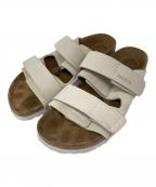BIRKENSTOCKビルケンシュトック）の古着「Uji ヌバックサンダル」｜ベージュ×アイボリー