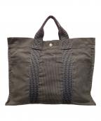 HERMESエルメス）の古着「エールラインMM トートバッグ」｜グレー