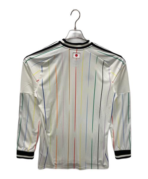 adidas Originals（アディダスオリジナル）adidas Originals (アディダスオリジナル) アウェイ レプリカ ユニフォーム 長袖 ホワイト×ブラック サイズ:XLの古着・服飾アイテム