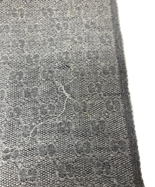 GUCCI（グッチ）GUCCI (グッチ) GGシェリーライン ウールシルクストール グレーの古着・服飾アイテム