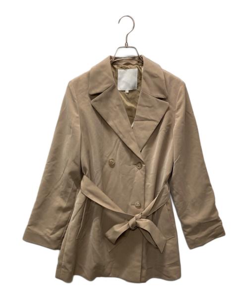自由区（ジユウク）自由区 (ジユウク) 洗える エアフロートレンチ コート ブラウン サイズ:SIZE 36の古着・服飾アイテム