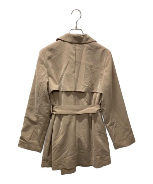 自由区（ジユウク）自由区 (ジユウク) 洗える エアフロートレンチ コート ブラウン サイズ:SIZE 36の古着・服飾アイテム