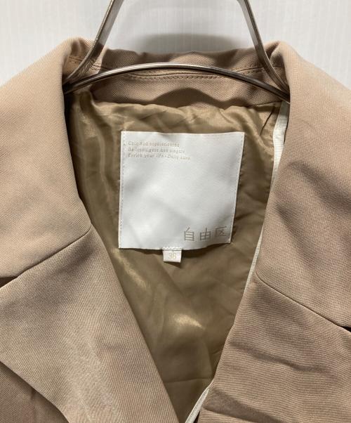 自由区（ジユウク）自由区 (ジユウク) 洗える エアフロートレンチ コート ブラウン サイズ:SIZE 36の古着・服飾アイテム