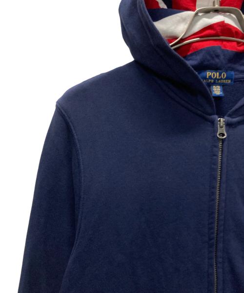 POLO RALPH LAUREN（ポロ・ラルフローレン）POLO RALPH LAUREN (ポロ・ラルフローレン) ビッグポニー ジップパーカー ネイビー サイズ:XLの古着・服飾アイテム