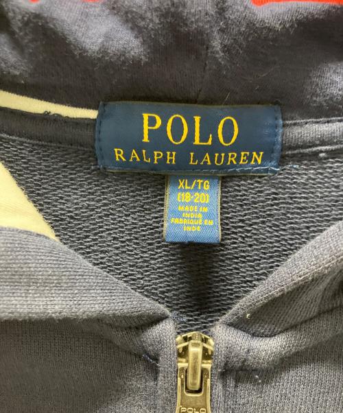 POLO RALPH LAUREN（ポロ・ラルフローレン）POLO RALPH LAUREN (ポロ・ラルフローレン) ビッグポニー ジップパーカー ネイビー サイズ:XLの古着・服飾アイテム