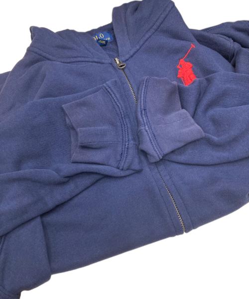 POLO RALPH LAUREN（ポロ・ラルフローレン）POLO RALPH LAUREN (ポロ・ラルフローレン) ビッグポニー ジップパーカー ネイビー サイズ:XLの古着・服飾アイテム