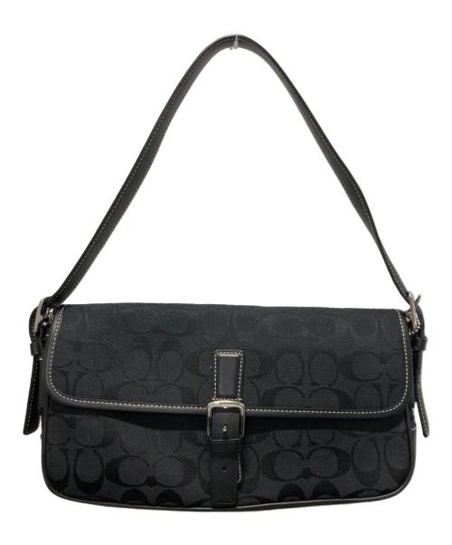 COACH（コーチ）COACH (コーチ) シグネチャー ワンショルダーバッグ ブラックの古着・服飾アイテム