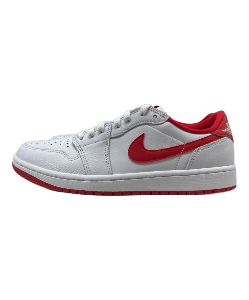NIKE（ナイキ）NIKE (ナイキ) Air Jordan 1 Retro Low OG ホワイト×レッド サイズ:27cm 未使用品の古着・服飾アイテム