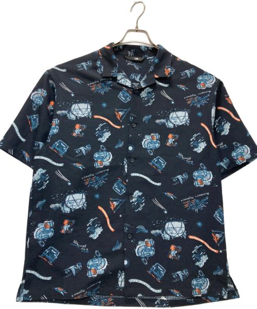 THE NORTH FACE（ザ ノース フェイス）THE NORTH FACE (ザ ノース フェイス) S/S Aloha Vent Shirt ネイビー サイズ:Lの古着・服飾アイテム