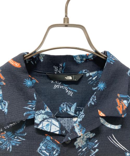 THE NORTH FACE（ザ ノース フェイス）THE NORTH FACE (ザ ノース フェイス) S/S Aloha Vent Shirt ネイビー サイズ:Lの古着・服飾アイテム