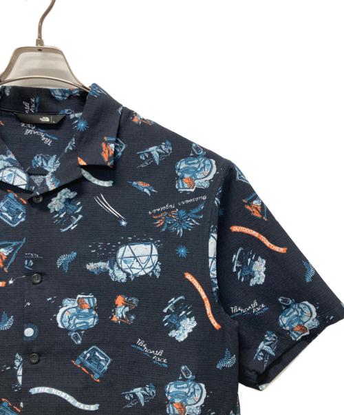 THE NORTH FACE（ザ ノース フェイス）THE NORTH FACE (ザ ノース フェイス) S/S Aloha Vent Shirt ネイビー サイズ:Lの古着・服飾アイテム