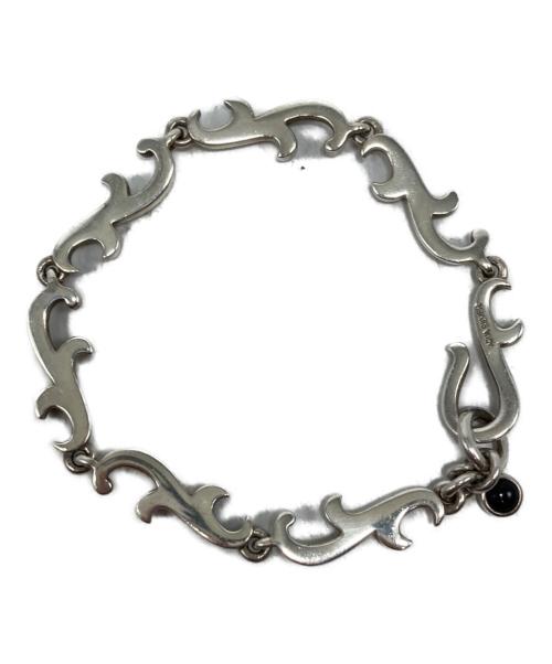 AQUA SILVER（アクアシルバー）AQUA SILVER (アクアシルバー) アラベスクチェーンブレスレット/オニキス シルバーの古着・服飾アイテム