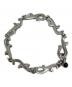 中古・古着 AQUA SILVER (アクアシルバー) アラベスクチェーンブレスレット/オニキス シルバー：9000円