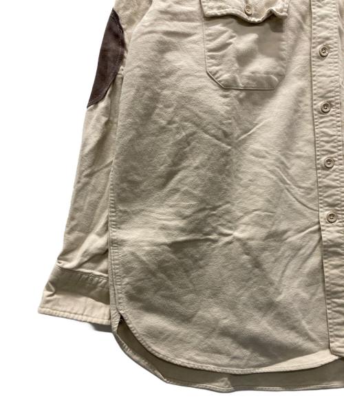 L.L.Bean（エルエルビーン）L.L.Bean (エルエルビーン) 80‘sエルボーパッチシャツ ベージュ サイズ:18の古着・服飾アイテム