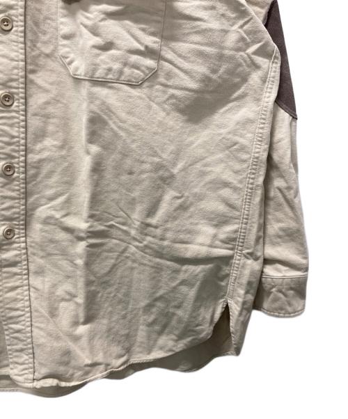 L.L.Bean（エルエルビーン）L.L.Bean (エルエルビーン) 80‘sエルボーパッチシャツ ベージュ サイズ:18の古着・服飾アイテム