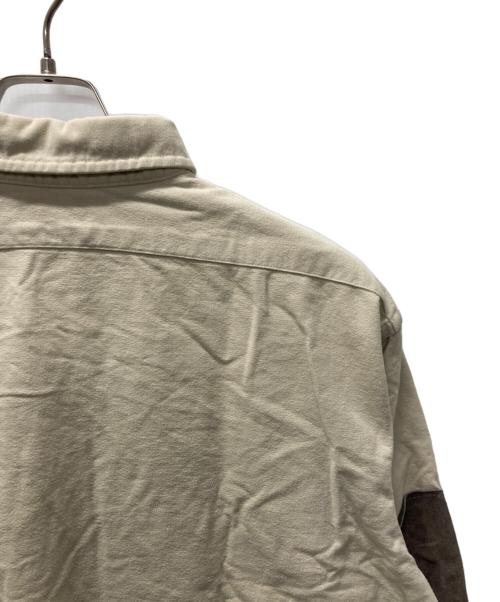 L.L.Bean（エルエルビーン）L.L.Bean (エルエルビーン) 80‘sエルボーパッチシャツ ベージュ サイズ:18の古着・服飾アイテム
