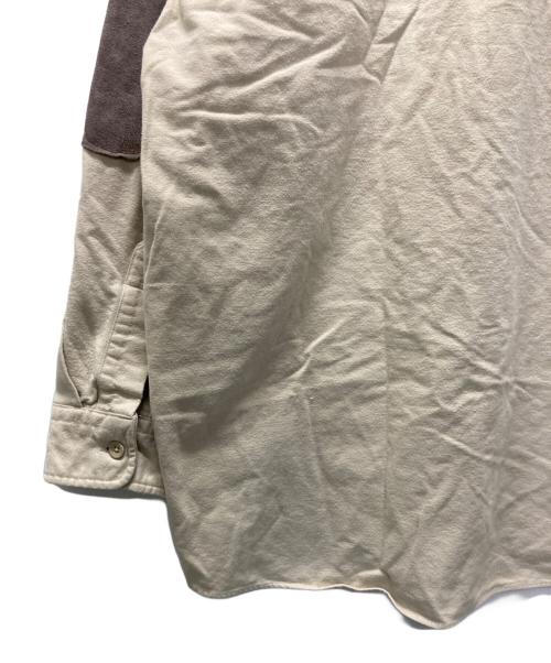 L.L.Bean（エルエルビーン）L.L.Bean (エルエルビーン) 80‘sエルボーパッチシャツ ベージュ サイズ:18の古着・服飾アイテム