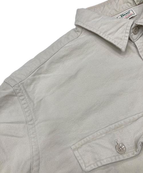 L.L.Bean（エルエルビーン）L.L.Bean (エルエルビーン) 80‘sエルボーパッチシャツ ベージュ サイズ:18の古着・服飾アイテム