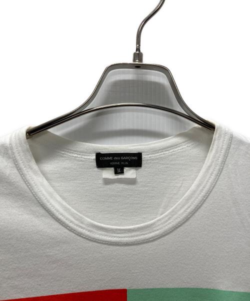 COMME des GARCONS HOMME PLUS（コムデギャルソンオムプリュス）COMME des GARCONS HOMME PLUS (コムデギャルソンオムプリュス) プリントロングスリーブカットソー ホワイト サイズ:Mの古着・服飾アイテム