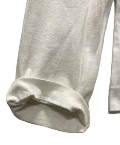 COMME des GARCONS HOMME PLUS（コムデギャルソンオムプリュス）COMME des GARCONS HOMME PLUS (コムデギャルソンオムプリュス) プリントロングスリーブカットソー ホワイト サイズ:Mの古着・服飾アイテム