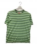 SUPREMEシュプリーム）の古着「Reverse Stripe S/S Top/ボーダーTシャツ」｜黄緑