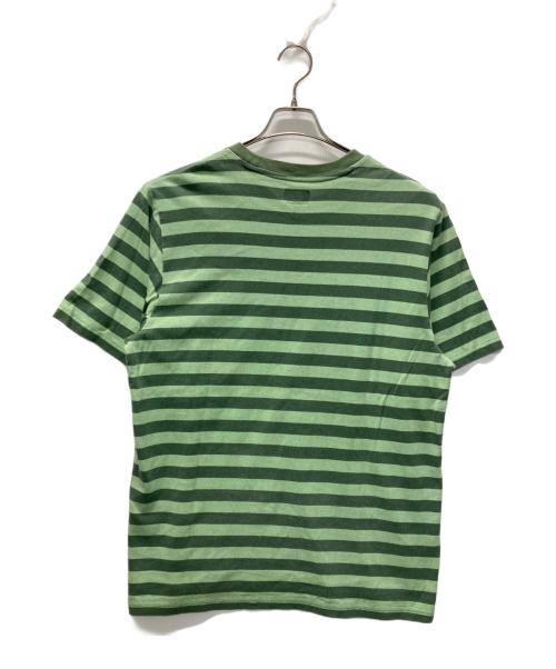 SUPREME（シュプリーム）SUPREME (シュプリーム) Reverse Stripe S/S Top/ボーダーTシャツ 黄緑 サイズ:Mの古着・服飾アイテム