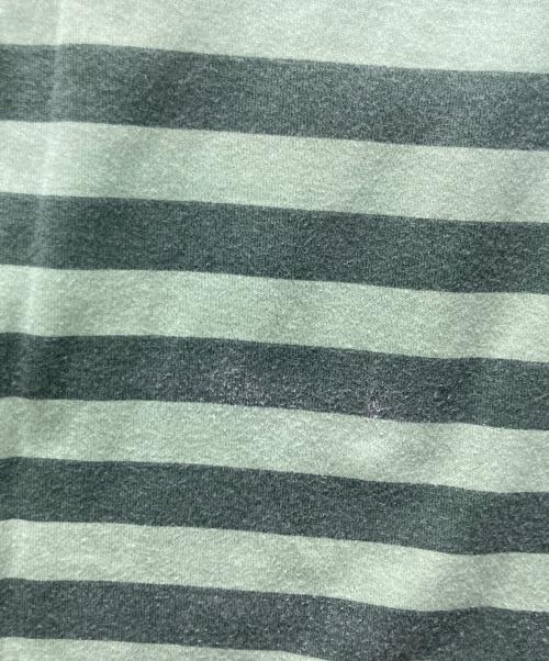 SUPREME（シュプリーム）SUPREME (シュプリーム) Reverse Stripe S/S Top/ボーダーTシャツ 黄緑 サイズ:Mの古着・服飾アイテム