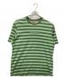 SUPREME（シュプリーム）の古着「Reverse Stripe S/S Top/ボーダーTシャツ」｜黄緑