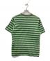 SUPREME (シュプリーム) Reverse Stripe S/S Top/ボーダーTシャツ 黄緑 サイズ:M：6000円