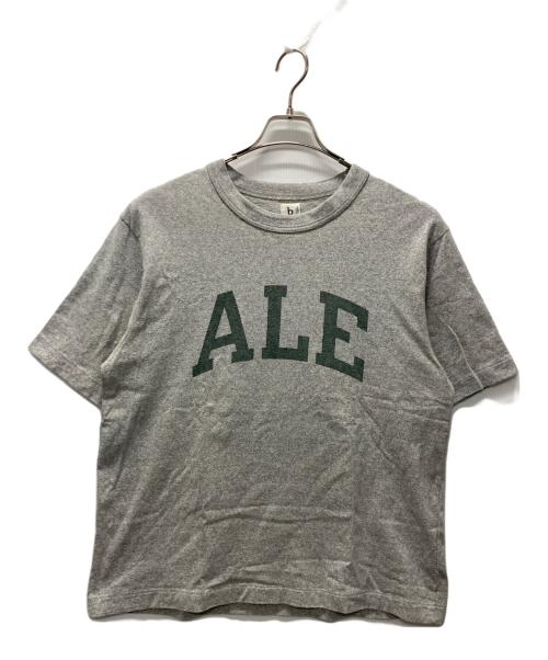 BLURHMS（ブラームス）BLURHMS (ブラームス) Cotton Rayon 88/12 Print Tee グレーの古着・服飾アイテム