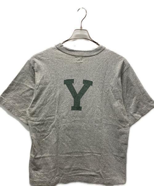BLURHMS（ブラームス）BLURHMS (ブラームス) Cotton Rayon 88/12 Print Tee グレーの古着・服飾アイテム