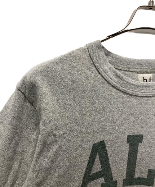 BLURHMS（ブラームス）BLURHMS (ブラームス) Cotton Rayon 88/12 Print Tee グレーの古着・服飾アイテム
