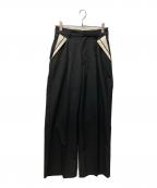 MAISON SPECIALメゾンスペシャル）の古着「Center Crease Straight Pants」｜ブラック