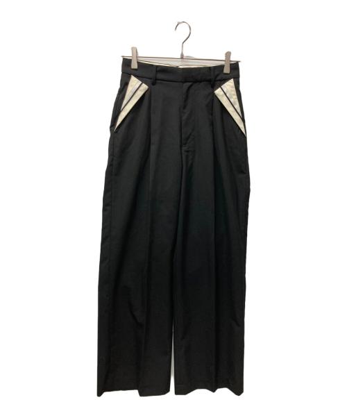 MAISON SPECIAL（メゾンスペシャル）MAISON SPECIAL (メゾンスペシャル) Center Crease Straight Pants ブラック サイズ:36の古着・服飾アイテム