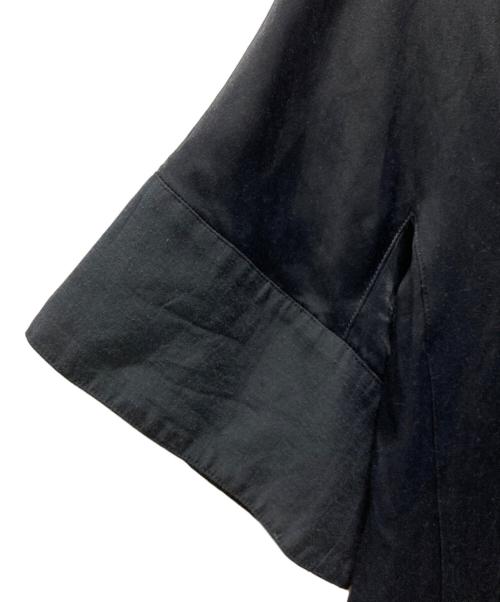 DES PRES（デ プレ）DES PRES (デ プレ) ソフトサテン ハーフスリーブジャケット ブラック サイズ:Fの古着・服飾アイテム