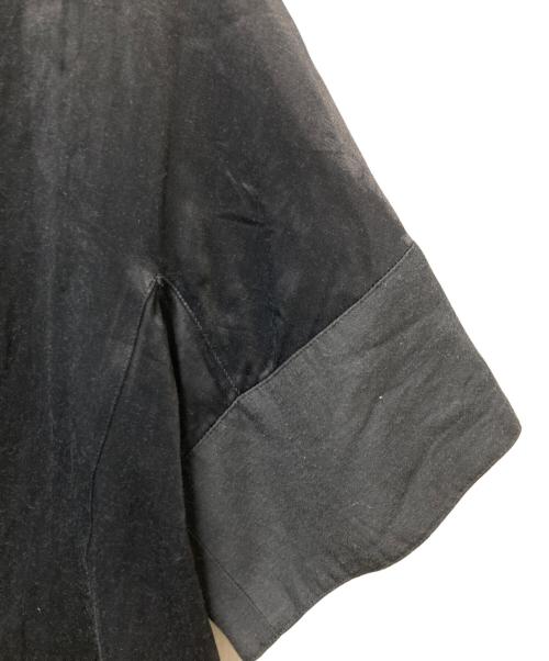 DES PRES（デ プレ）DES PRES (デ プレ) ソフトサテン ハーフスリーブジャケット ブラック サイズ:Fの古着・服飾アイテム