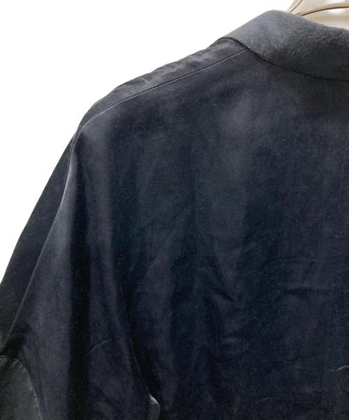 DES PRES（デ プレ）DES PRES (デ プレ) ソフトサテン ハーフスリーブジャケット ブラック サイズ:Fの古着・服飾アイテム