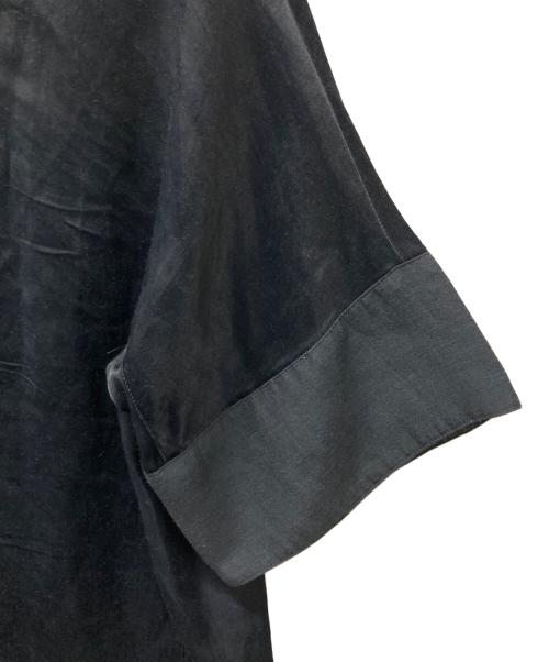 DES PRES（デ プレ）DES PRES (デ プレ) ソフトサテン ハーフスリーブジャケット ブラック サイズ:Fの古着・服飾アイテム