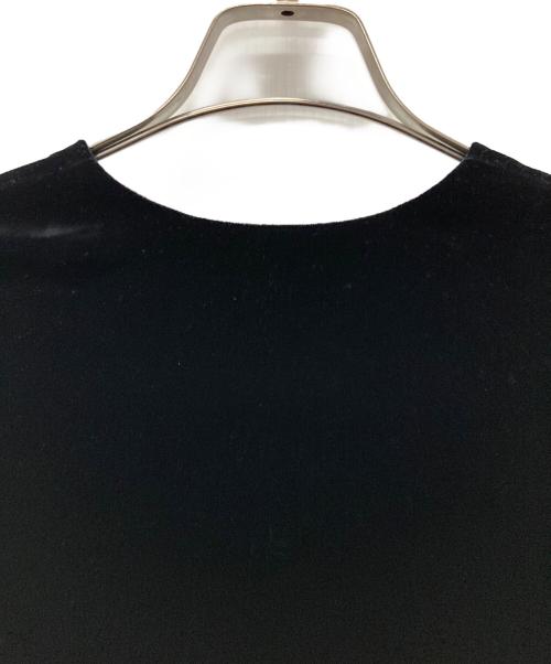 BALLSEY（ボールジィ）BALLSEY (ボールジィ) マットベロア Vネックベスト ブラック サイズ:36の古着・服飾アイテム