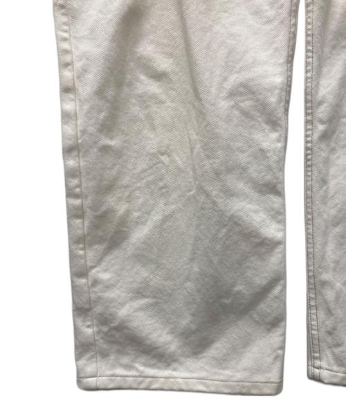 Maison Margiela（メゾンマルジェラ）Maison Margiela (メゾンマルジェラ) スラッシュディテールカットオフデニムパンツ ホワイト サイズ:36の古着・服飾アイテム