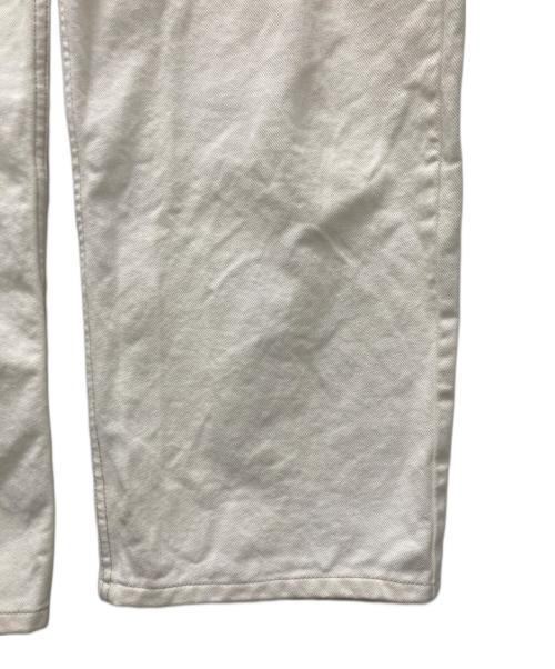 Maison Margiela（メゾンマルジェラ）Maison Margiela (メゾンマルジェラ) スラッシュディテールカットオフデニムパンツ ホワイト サイズ:36の古着・服飾アイテム