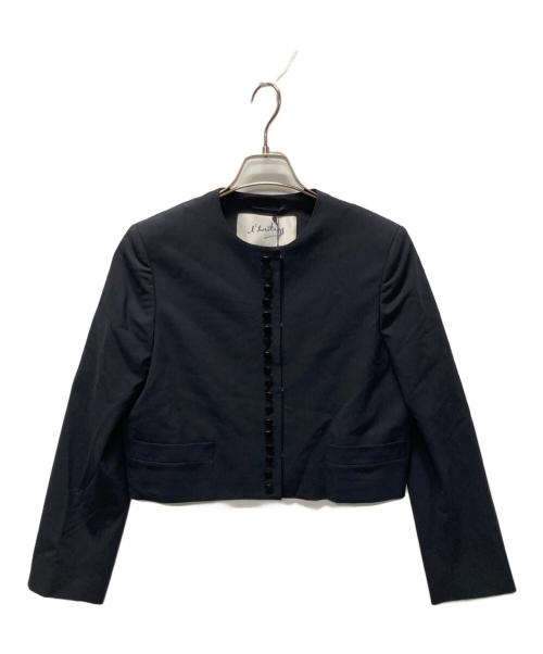 l'heritage martinique（レリタージュ マルティニーク）l'heritage martinique (レリタージュ マルティニーク) T/W 2WAYストレッチクルーネックジャケット ネイビー サイズ:記載なし 未使用品の古着・服飾アイテム