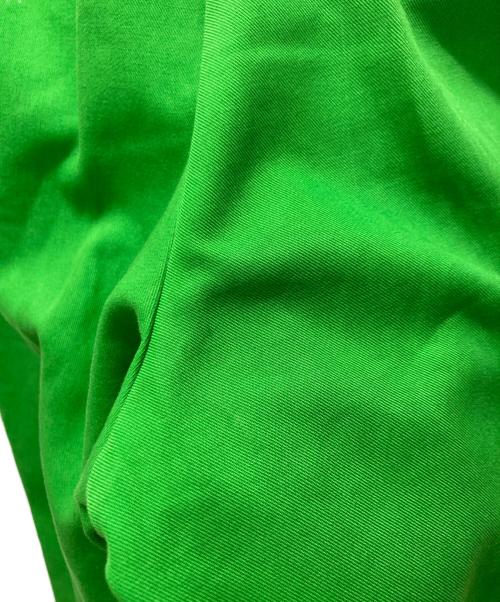 DRAWER（ドゥロワー）Drawer (ドゥロワー) コットンギャバ バックベルト パンツ 黄緑 サイズ:36の古着・服飾アイテム
