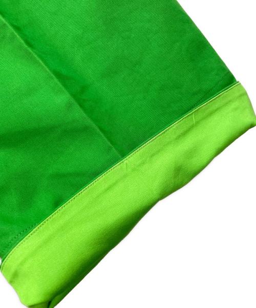 DRAWER（ドゥロワー）Drawer (ドゥロワー) コットンギャバ バックベルト パンツ 黄緑 サイズ:36の古着・服飾アイテム